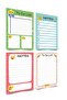 Note Holder - Memo Pad Set of 4 (emoji Star Themed Notes To Do List) (10-14 Cm)