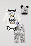 Unisex Baby Panda Bodysuit Set 3 Pieces
