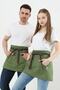 Cafe, Barista, Hairdresser, Bartender, Florist, Kitchen Aprons, Stain Resistant, Unisex Half Apron