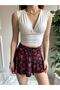 White V-Neck Sleeveless Crop Blouse
