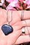 Certified Heart Model Real Dark Blue Star Stone Necklace - 2