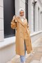 Retro Belted Women's Trench Coat - 2