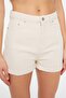 Taş Yüksek Bel Mini Denim Şort TWOSS22SR0501 - 8