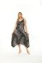 Women's Large Size Buckle Strap Stone Pattern Dress