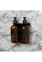 Set of 2 Stickerless Glass Liquid Oil Bottle, Bathroom Shampoo Dispenser, Shower Gel, Liquid Soap Dispenser