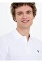 Polo Neck Slim Fit White Men's T-shirt - 2