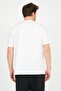 Men's Ecru Cloud Printed Crew Neck Oversize Cotton T-Shirt - 4