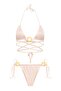 Pink Bikini Set with Ring Buckle Detail - 5