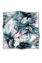 Women's Twill Silk Scarf Petrol Green Lilac - 2