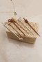 Knob Buckle Women 6 Pieces Brown Tones Women's Knob Stick - 2