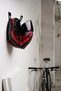 Black Motorcycle Helmet Holder, Helmet Hanger