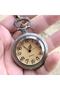 Quartz Chain Pocket Watch with Retro Glass Cover - 2