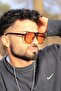 Retro Pilot Double Bridge Orange Glass Men's Sunglasses (53/20/148) - 3