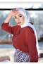 Hijab Combed Cotton Shawl Model White - 2
