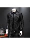 Men's Genuine Leather Coat Black Jacket