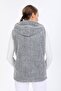 Women's Gray Zippered Fleece Vest - 5