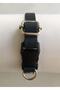 Genuine Leather Cat Collar - Adjustable Cat Collar Navy Blue Color - 2