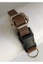 Genuine Leather Cat Collar - Adjustable Cat Collar Crazy Tan Color