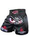 By 1982 No Fear Embroidered Professional Muay Thai and Kick Boxing Shorts Black