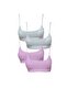 4-Piece Young Girl Padded Rope Strap Half Tank Top Bustier