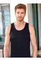 1022 Men's Athlete 6 Pieces Black M-51 Cotton Underwear Top Undershirt