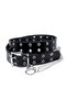 Genuine Leather Eyelet Women's Belt with Chain Detail - 3