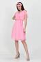 Women's Double Breasted Collar Tie Detailed New Season Chiffon Dress Nb8081 - 5