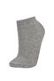 Women's 5-Piece Cotton Booties Socks W9169Azns - 4