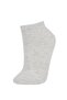 Women's 5-Piece Cotton Booties Socks W9169Azns - 6