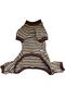 Cat Dog Striped Jumpsuit