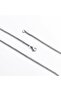Italian Thin Steel Unisex Chain Necklace 60 Cm ( 2mm ) - 3