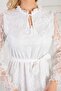 Midi Length Lace-up Tulle Dress - 5