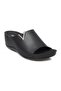 31148 Z Perla Heeled Black Women's Slippers