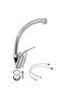 Quality Mix Swan Kitchen Sink Faucet Set Hot Cold Inlet