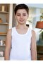 1501 Boy's Tank Top White 3 Pieces No:5 Cotton (7-8 Years) - 2
