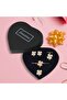 Women's Yellow Clover Leaf Necklace Earrings Bracelet Ring Set - Ps 163100 En - 2