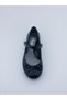 Girl's Black Patent Leather Ballerina Shoes - 3
