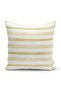 Gold Detailed Horizontal Striped Modern Pillow Throw Pillow Cover on White Background
