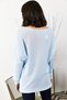 Woman Baby Blue Thessaloniki Loose Knit Sweater KZK-19000051 - 5
