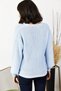 Women's Baby Blue Buttoned Knit Cardigan HRK-19000097 - 4