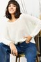 Women's Ecru Thessaloniki Casual Knitwear Sweater KZK-19000051 - 2