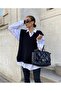 Women's Black V-Neck Sweater