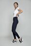 Women's Navy Blue Trouser Look Leggings - 2