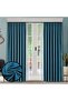 Rüyaper Blackout Blackout Curtain Without Pleats Turquoise Blue