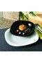 Carine Noir Black Cake Plate 19cm Set of 6 - 3