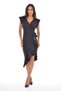 Black Tiered Sleeveless Double Breasted Long Evening Dress, Engagement Dress, Wedding Dress Md-1 64473 Emr-095 - 3