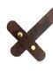 Genuine Leather Snap-on Bag Cover - Sewable Leather Cover (16 Cm) Crazy Tan Color - 2