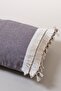 Single Special Design Burgundy Lace Tasseled Cotton Throw Pillow Pillow Case 35x55 Cm - 3