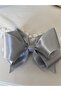 Satin Gray Bow Ribbon Buckle - 2