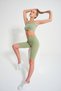 Women's Ribbed Biker Sports Shorts Seamless High Waist Gathering - Sports & Casual Wear 1231525 - 2
